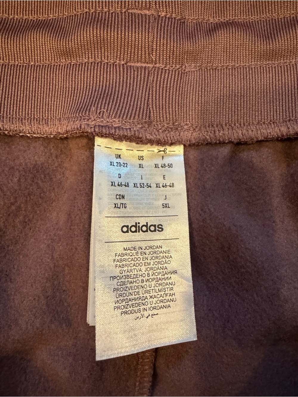 NWOT adidas Mauve Fleece Tapered Track Pants - Picture 11 of 11